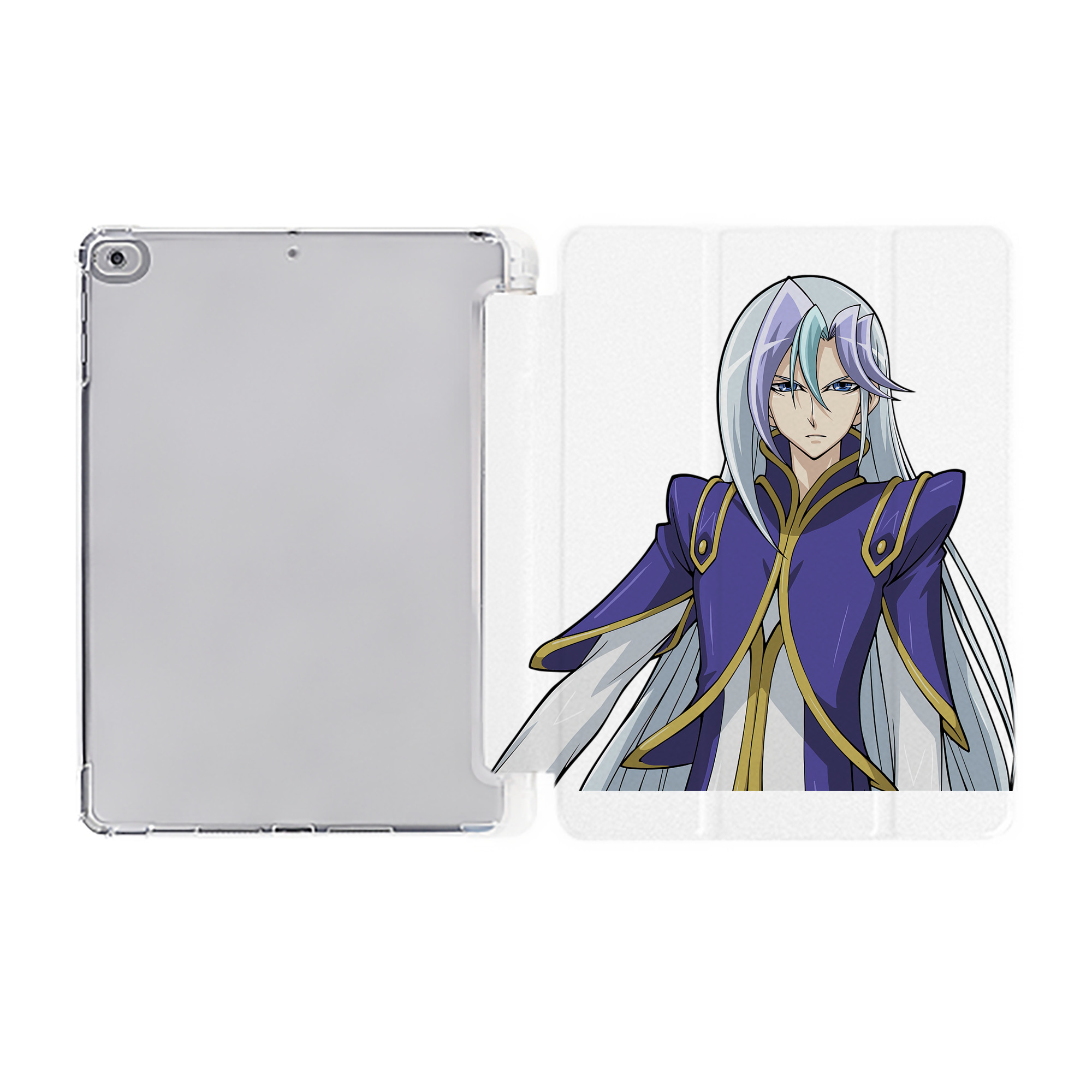 （画像用） 遊☆戯☆王 Yu-Gi-Oh! IPad ケース ペン収納付き 三つ折りスタンド PUレザー×シリコン 対応機種9.5/10.5/10.9インチ